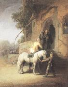 REMBRANDT Harmenszoon van Rijn, The good Samaritan (mk33)